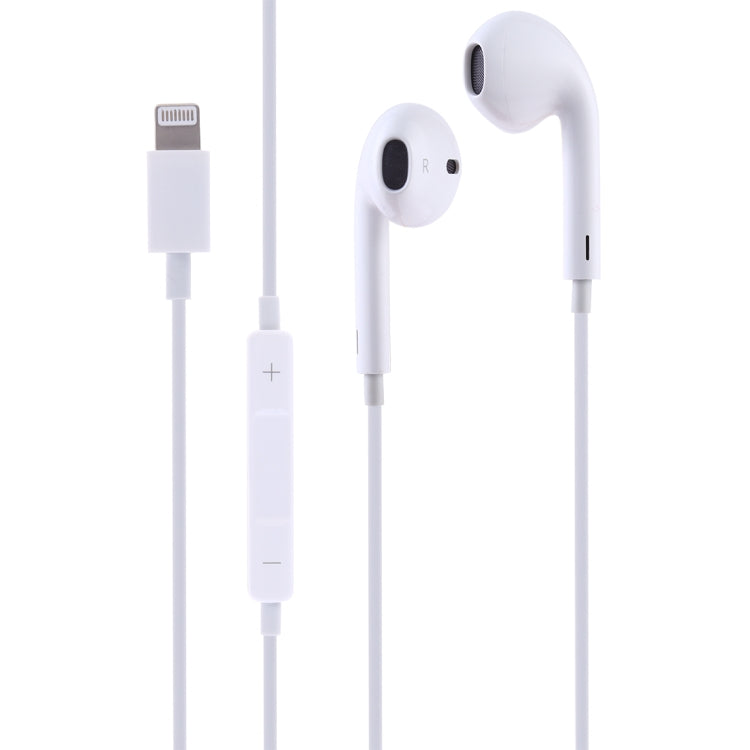 GL069 8 Pin Port Bluetooth Module Pop-up Window Wired Stereo Earphones with Mic (White) - Normal Style Earphone by buy2fix | Online Shopping UK | buy2fix