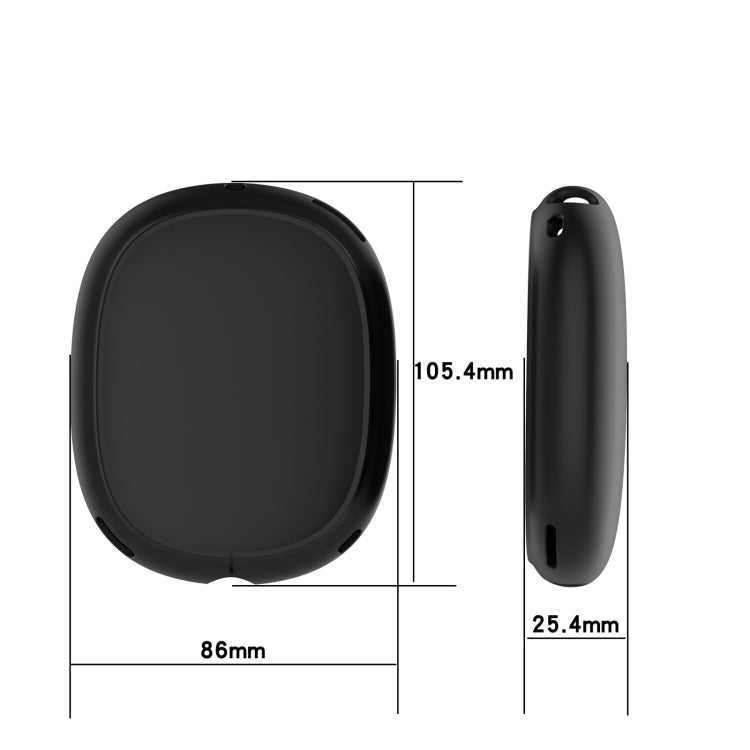 A Pair Full Coverage Anti-scratch Silicone Headphone Protective Case for AirPods Max(Transparent) - For AirPods Max by buy2fix | Online Shopping UK | buy2fix