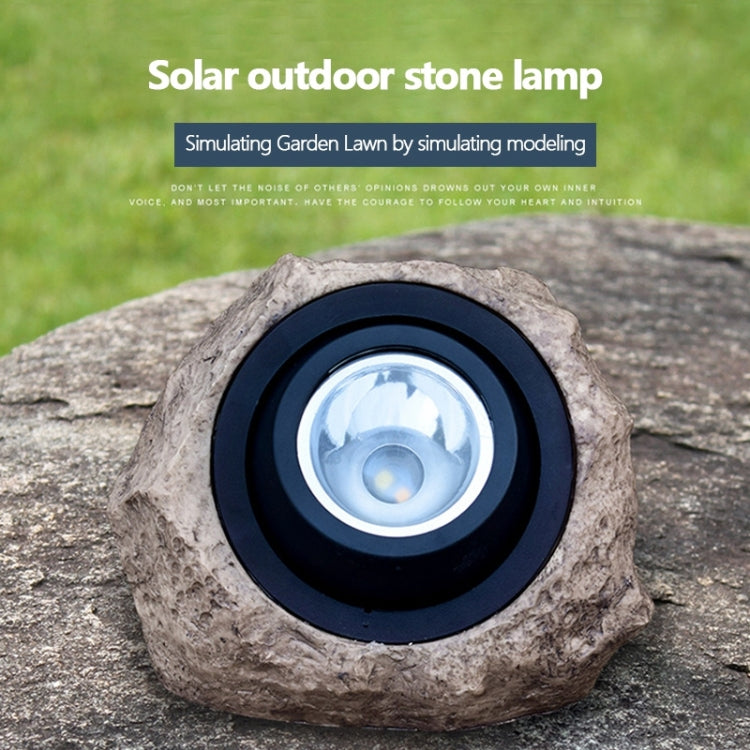 Solar Powered Simulated Stone Spotlight LED Light IP65 Waterproof Outdoor Garden Lawn Lamp - Solar Lights by buy2fix | Online Shopping UK | buy2fix