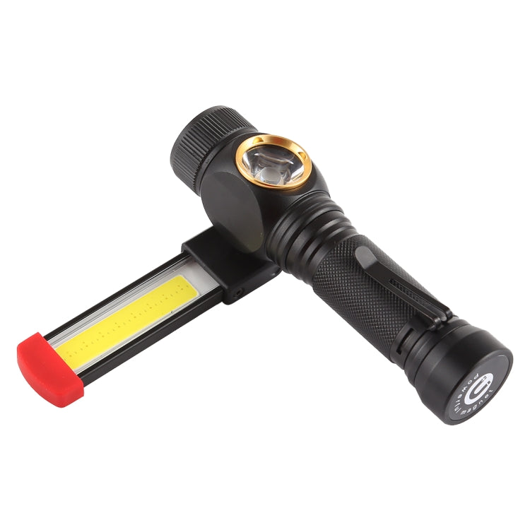 W550 10W 800LM USB Charging T6 + COB IPX6 Waterproof Strong LED Flashlight Work Lamp with 5-Modes - LED Flashlight by buy2fix | Online Shopping UK | buy2fix