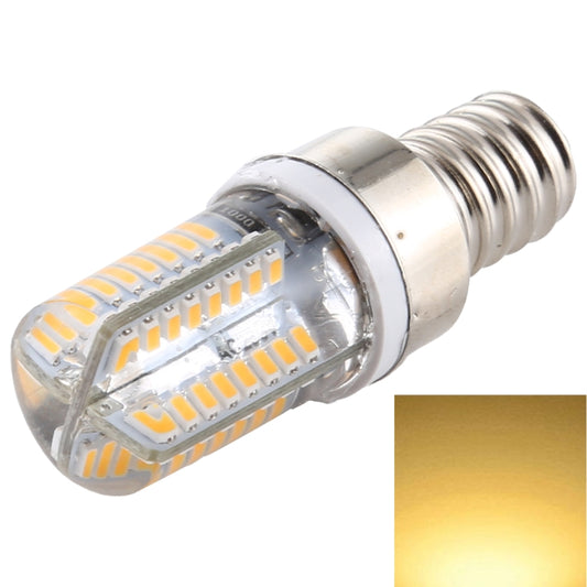 E12 SMD 3014 64 LEDs Dimmable LED Corn Light, AC 220V (Warm White) - LED Blubs & Tubes by buy2fix | Online Shopping UK | buy2fix