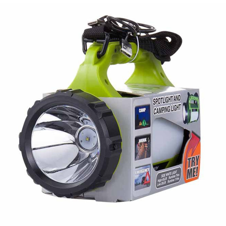 5W 1000LM USB Charging Outdoor Portable LED Searchlight, with USB Export Function - LED Flashlight by buy2fix | Online Shopping UK | buy2fix