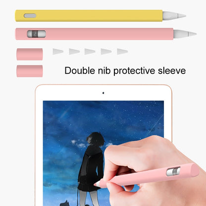 LOVE MEI For Apple Pencil 1 Triangle Shape Stylus Pen Silicone Protective Case Cover (Blue) - Pencil Accessories by LOVE MEI | Online Shopping UK | buy2fix