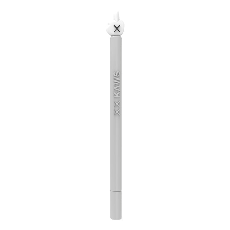 LOVE MEI For Apple Pencil 2 Middle Finger Shape Stylus Pen Silicone Protective Case Cover (Grey) - Pencil Accessories by LOVE MEI | Online Shopping UK | buy2fix