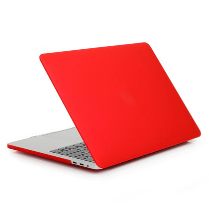 ENKAY Hat-Prince 2 in 1 Frosted Hard Shell Plastic Protective Case + US Version Ultra-thin TPU Keyboard Protector Cover for 2016 New MacBook Pro 13.3 inch with Touchbar (A1706)(Red) - MacBook Pro Cases by ENKAY | Online Shopping UK | buy2fix