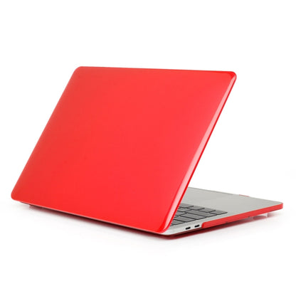 ENKAY Hat-Prince 2 in 1 Crystal Hard Shell Plastic Protective Case + Europe Version Ultra-thin TPU Keyboard Protector Cover for 2016 MacBook Pro 13.3 Inch without Touch Bar (A1708) (Red) - MacBook Pro Cases by ENKAY | Online Shopping UK | buy2fix