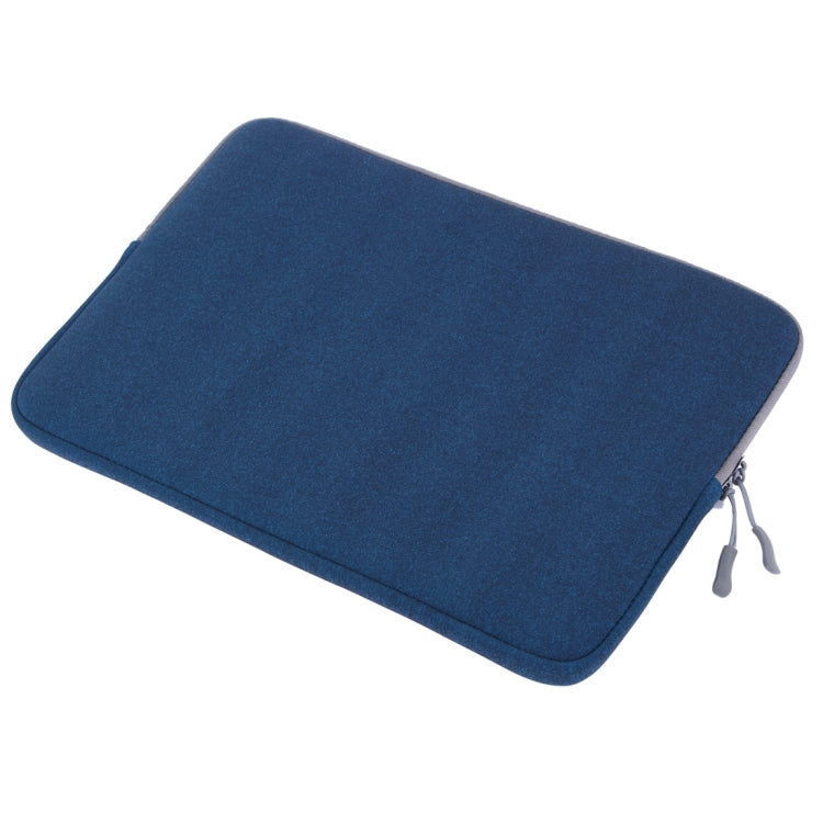 For Macbook Pro 13.3 inch with Touch Bar Laptop Bag Soft Portable Package Pouch(Blue) - Protective Bags by buy2fix | Online Shopping UK | buy2fix