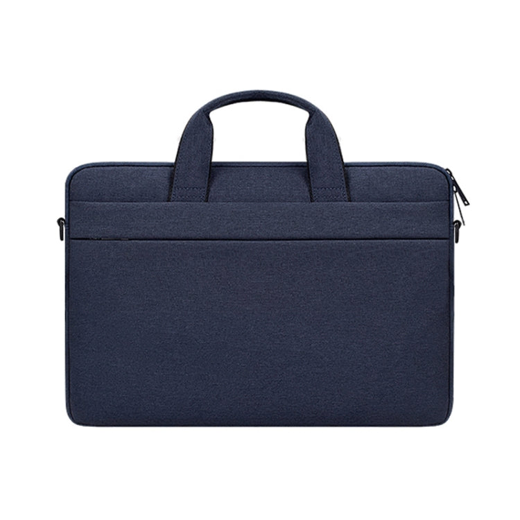 ST03S 15.4 inch Double Side Pockets Wearable Oxford Cloth Soft Handle Portable Laptop Tablet Bag(Navy Blue) - 15 inch by buy2fix | Online Shopping UK | buy2fix