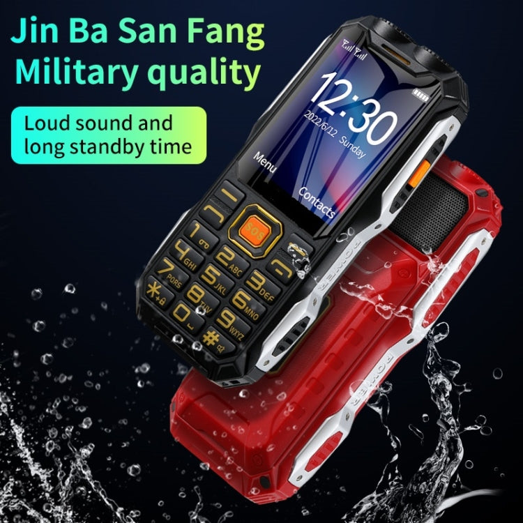 Q8 Triple Proofing Elder Phone, Waterproof Shockproof Dustproof, 16800mAh Battery, 2.4 inch, 21 Keys, Bluetooth, LED Flashlight, FM, SOS, Dual SIM, Network: 2G (Red) - Others by buy2fix | Online Shopping UK | buy2fix