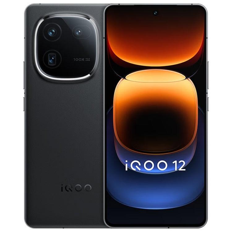 vivo iQOO 12, Triple Back Cameras, 12GB+512GB, Face ID / Fingerprint Identification, 6.78 inch Android 14 OriginOS 4 Snapdragon 8 Gen 3 Octa Core, OTG, NFC, Network: 5G, Support Google Play (Black) - vivo by vivo | Online Shopping UK | buy2fix