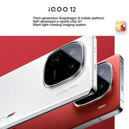 vivo iQOO 12, Triple Back Cameras, 16GB+512GB, Face ID / Fingerprint Identification, 6.78 inch Android 14 OriginOS 4 Snapdragon 8 Gen 3 Octa Core, OTG, NFC, Network: 5G, Support Google Play (Red) - vivo by vivo | Online Shopping UK | buy2fix