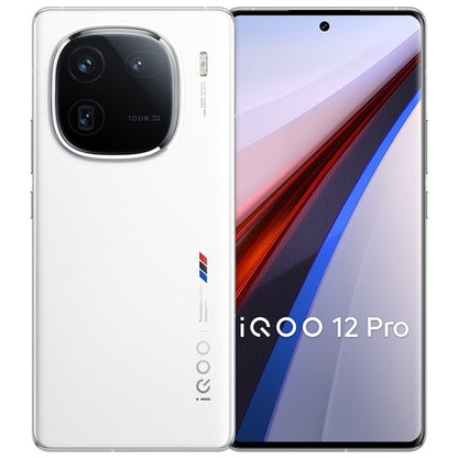 vivo iQOO 12 Pro, Triple Back Cameras, 16GB+512GB, Face ID / Fingerprint Identification, 6.78 inch Android 14 OriginOS 4 Snapdragon 8 Gen 3 Octa Core, OTG, NFC, Network: 5G, Support Google Play (White) - vivo by vivo | Online Shopping UK | buy2fix