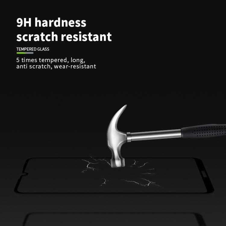 PINWUYO 9H 2.5D Full Screen Tempered Glass Film for Huawei Y5 (2019) (Black) - Huawei Tempered Glass by PINWUYO | Online Shopping UK | buy2fix