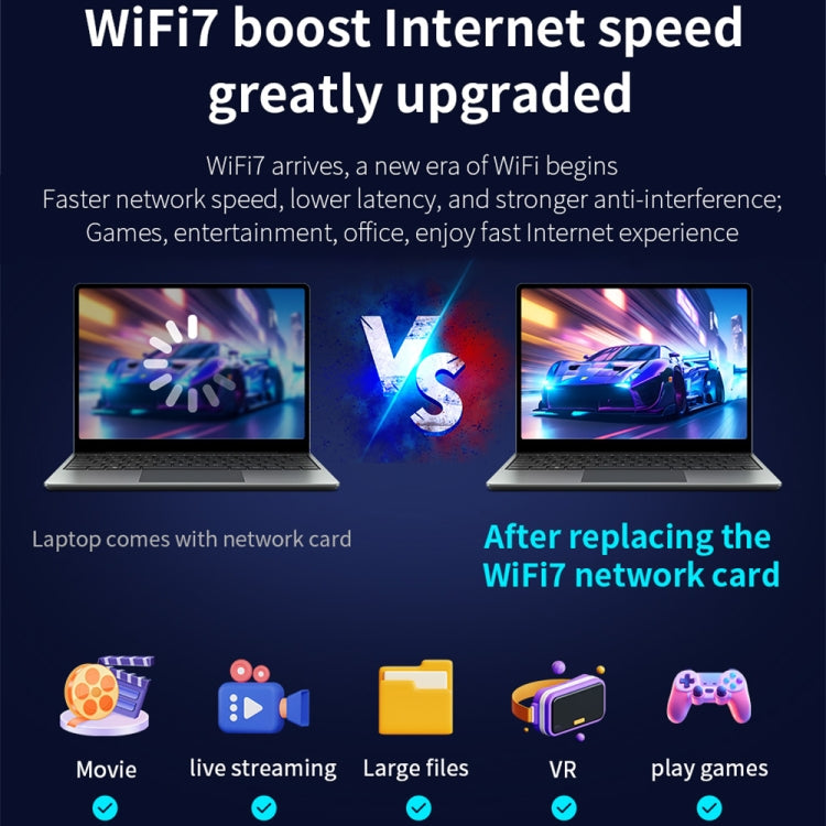 COMFAST CF-BE200-M WiFi7 BT5.4 Tri-Band Wireless Network Adapter M.2 Network WiFi Module - USB Network Adapter by COMFAST | Online Shopping UK | buy2fix