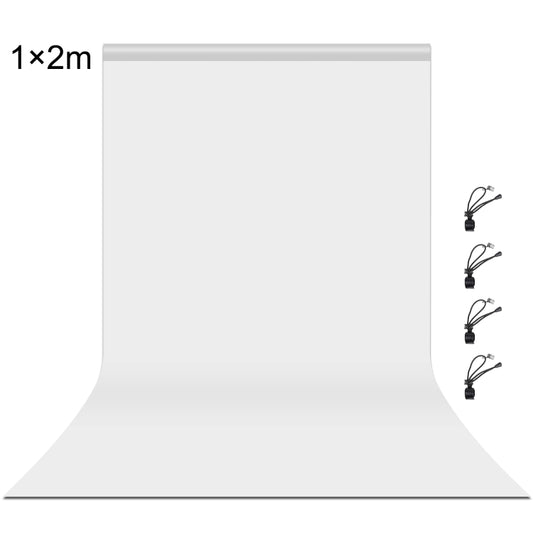 PULUZ 1m x 2m Photography Background Thickness Photo Studio Background Cloth Backdrop (White) - Solid Color by PULUZ | Online Shopping UK | buy2fix