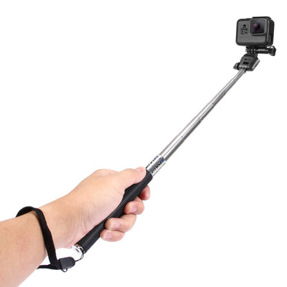 PULUZ Extendable Handheld Selfie Monopod for GoPro, Insta360, DJI and Other Action Cameras, Length: 22.5-80cm - Extendable Pole by PULUZ | Online Shopping UK | buy2fix