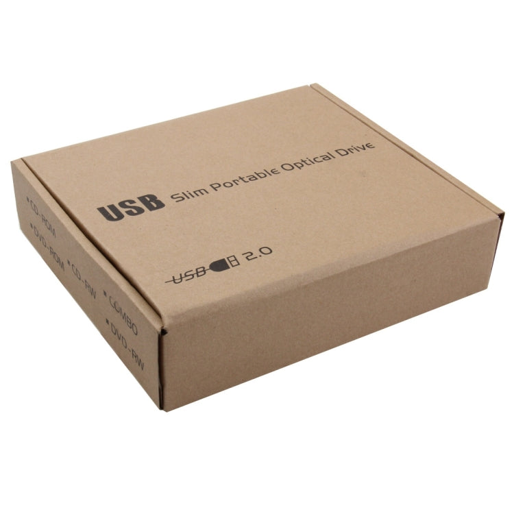 USB 2.0 Universal Notebook External 12.7mm CD/DVD SATA Port Optical Drive Box Kit(Black) - Optical Drives Cases by buy2fix | Online Shopping UK | buy2fix