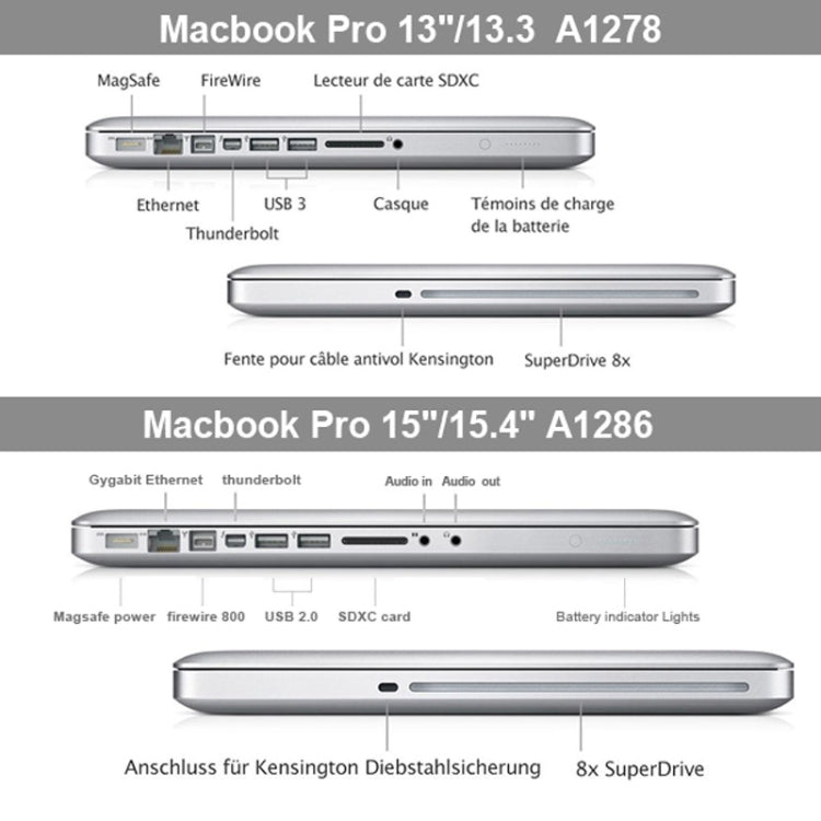 Laptop Frosted Hard Protective Case for MacBook Pro 13.3 inch A1278 (2009 - 2012)(Transparent) - MacBook Pro Cases by buy2fix | Online Shopping UK | buy2fix