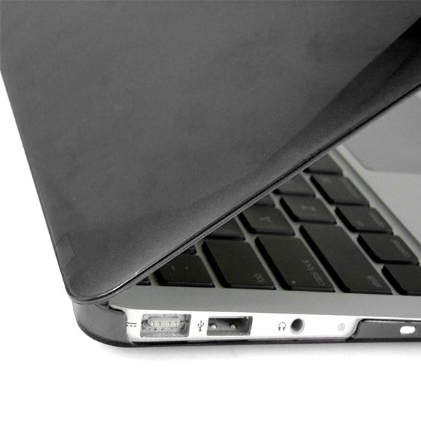 ENKAY for MacBook Air 11.6 inch (US Version) / A1370 / A1465 4 in 1 Crystal Hard Shell Plastic Protective Case with Screen Protector & Keyboard Guard & Anti-dust Plugs(Black) - MacBook Air Cases by ENKAY | Online Shopping UK | buy2fix