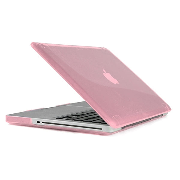 ENKAY for MacBook Pro 15.4 inch (US Version) / A1286 4 in 1 Crystal Hard Shell Plastic Protective Case with Screen Protector & Keyboard Guard & Anti-dust Plugs(Pink) - MacBook Pro Cases by ENKAY | Online Shopping UK | buy2fix