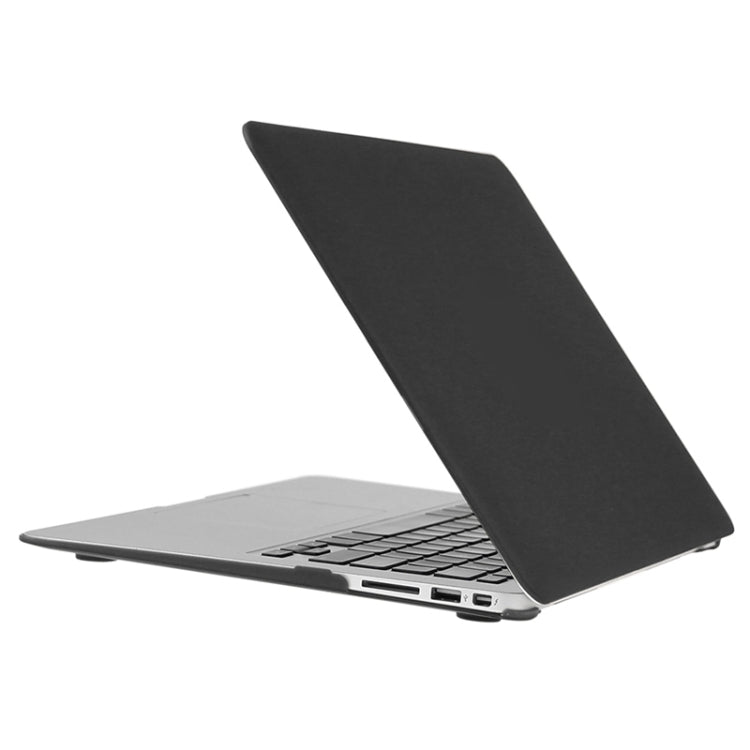 ENKAY for Macbook Air 13.3 inch (US Version) / A1369 / A1466 Hat-Prince 3 in 1 Frosted Hard Shell Plastic Protective Case with Keyboard Guard & Port Dust Plug(Black) - MacBook Air Cases by ENKAY | Online Shopping UK | buy2fix