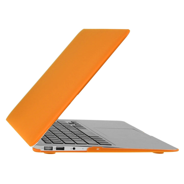 ENKAY for Macbook Air 13.3 inch (US Version) / A1369 / A1466 Hat-Prince 3 in 1 Frosted Hard Shell Plastic Protective Case with Keyboard Guard & Port Dust Plug(Orange) - MacBook Air Cases by ENKAY | Online Shopping UK | buy2fix