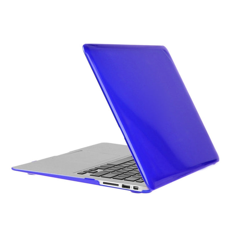 ENKAY for Macbook Air 11.6 inch (US Version) / A1370 / A1465 Hat-Prince 3 in 1 Crystal Hard Shell Plastic Protective Case with Keyboard Guard & Port Dust Plug(Dark Blue) - MacBook Air Cases by ENKAY | Online Shopping UK | buy2fix