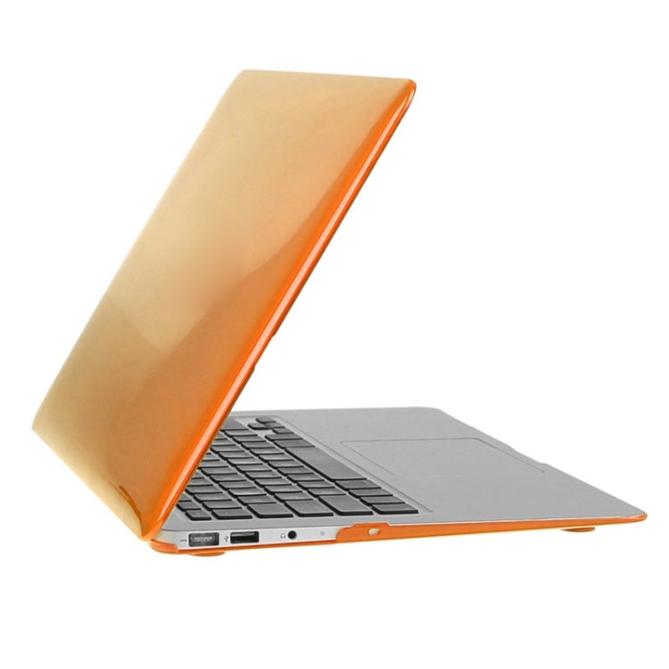 ENKAY for Macbook Air 11.6 inch (US Version) / A1370 / A1465 Hat-Prince 3 in 1 Crystal Hard Shell Plastic Protective Case with Keyboard Guard & Port Dust Plug(Orange) - MacBook Air Cases by ENKAY | Online Shopping UK | buy2fix