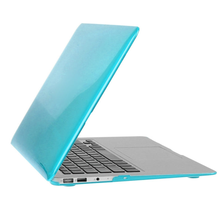 ENKAY for Macbook Air 13.3 inch (US Version) / A1369 / A1466 Hat-Prince 3 in 1 Crystal Hard Shell Plastic Protective Case with Keyboard Guard & Port Dust Plug(Blue) - MacBook Air Cases by ENKAY | Online Shopping UK | buy2fix