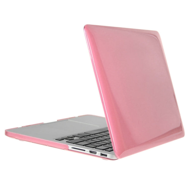 ENKAY for Macbook Pro Retina 15.4 inch (US Version) / A1398 Hat-Prince 3 in 1 Crystal Hard Shell Plastic Protective Case with Keyboard Guard & Port Dust Plug(Pink) - MacBook Pro Cases by ENKAY | Online Shopping UK | buy2fix