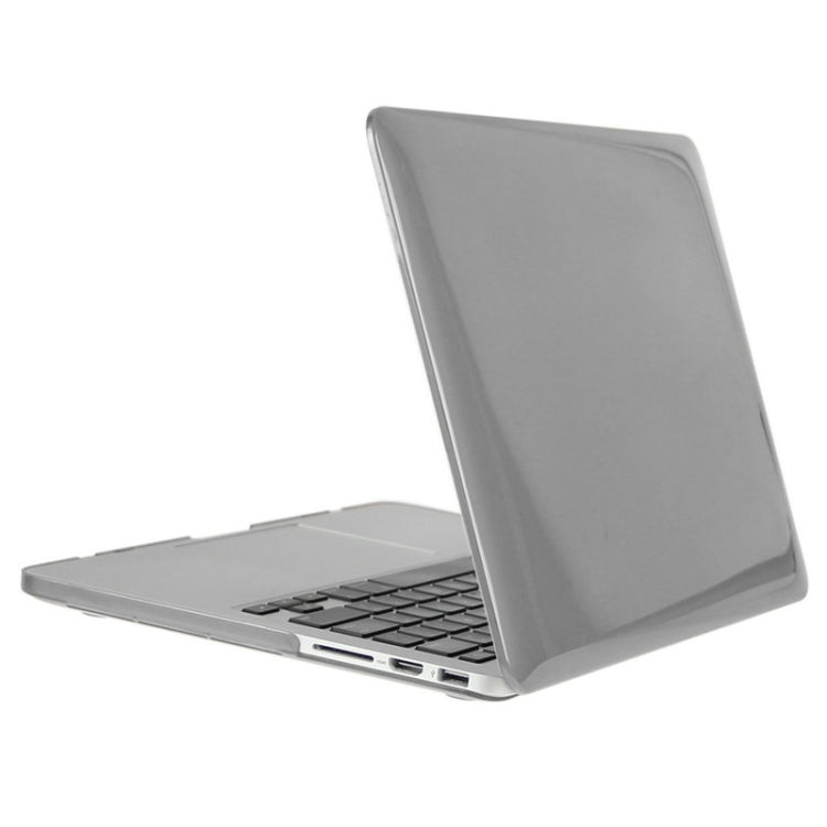 ENKAY for Macbook Pro Retina 15.4 inch (US Version) / A1398 Hat-Prince 3 in 1 Crystal Hard Shell Plastic Protective Case with Keyboard Guard & Port Dust Plug(Grey) - MacBook Pro Cases by ENKAY | Online Shopping UK | buy2fix