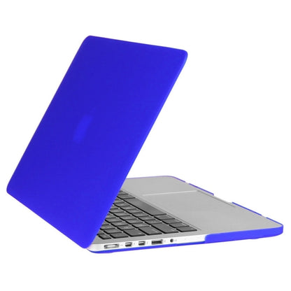 ENKAY for Macbook Pro Retina 15.4 inch (US Version) / A1398 Hat-Prince 3 in 1 Frosted Hard Shell Plastic Protective Case with Keyboard Guard & Port Dust Plug(Dark Blue) - MacBook Pro Cases by ENKAY | Online Shopping UK | buy2fix