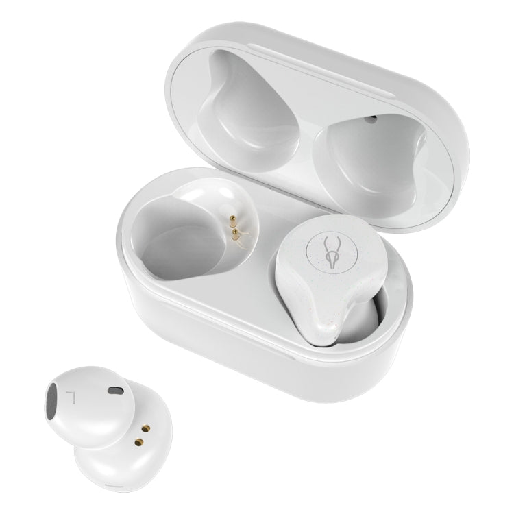 SABBAT X12PRO Mini Bluetooth 5.0 In-Ear Stereo Earphone with Charging Box, For iPad, iPhone, Galaxy, Huawei, Xiaomi, LG, HTC and Other Smart Phones(Moonlight White) - Bluetooth Earphone by Sabbat | Online Shopping UK | buy2fix