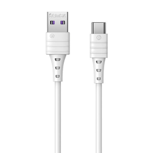 REMAX RC-068a 5A  Type-C / USB-C High Elastic TPE Fast Charging Data Cable, Length: 1m (White) - USB-C & Type-C Cable by REMAX | Online Shopping UK | buy2fix