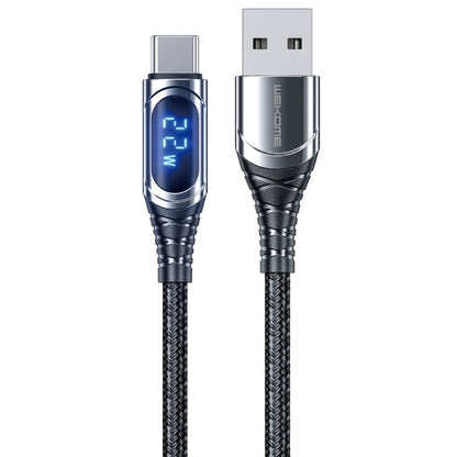 WK WDC-166a 6A Type-C / USB-C Intelligent Digital Display Charging Data Cable, Length: 1m - USB-C & Type-C Cable by WK | Online Shopping UK | buy2fix