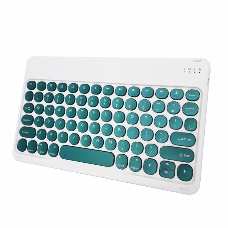 X3 10 inch Universal Tablet Round Keycap Wireless Bluetooth Keyboard (Dark Green) - Universal Keyboard by buy2fix | Online Shopping UK | buy2fix