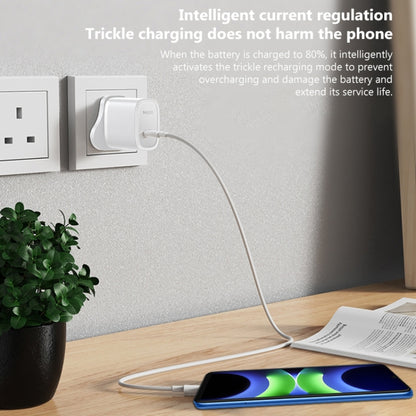 Yesido YC76C PD 20W USB-C / Type-C Port Quick Charger with Type-C to Type-C Cable, UK Plug (White) - USB Charger by Yesido | Online Shopping UK | buy2fix