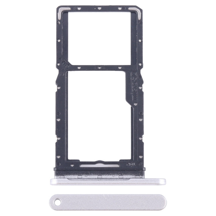 For Samsung Galaxy Tab A9 SM-X115 Original SIM + Micro SD Card Tray (Silver) - Galaxy Tab Series Parts by buy2fix | Online Shopping UK | buy2fix