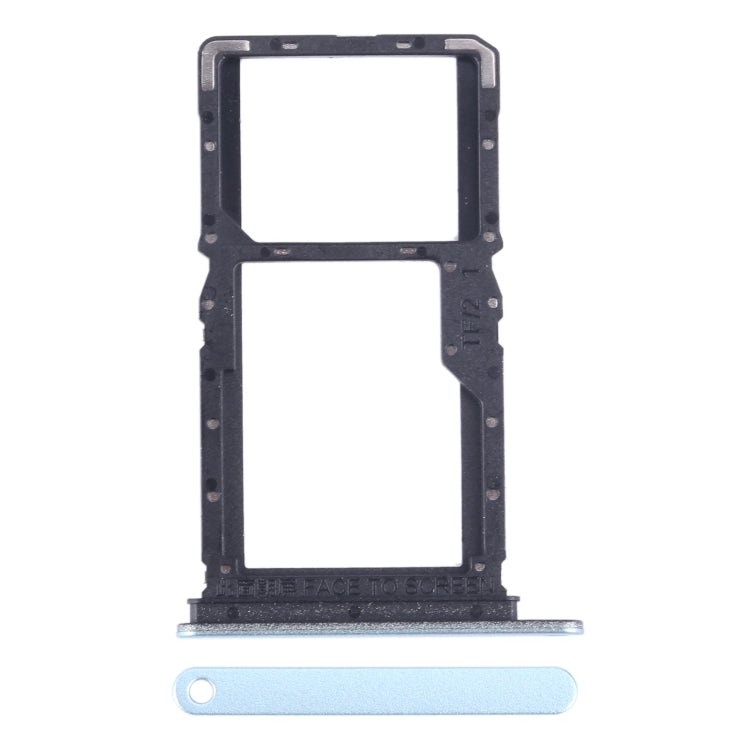 For Xiaomi Redmi Note 13 5G SIM Card Tray + SIM / Micro SD Card Tray (Blue) - Card Tray by buy2fix | Online Shopping UK | buy2fix