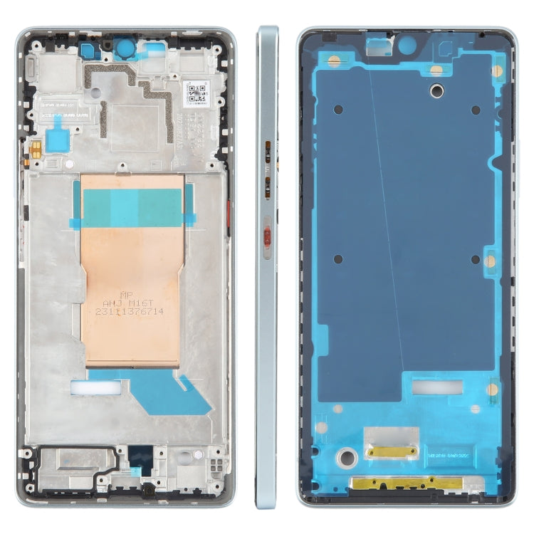 For Xiaomi Poco F5 Original Front Housing LCD Frame Bezel Plate (Blue) - Frame Bezel Plate by buy2fix | Online Shopping UK | buy2fix