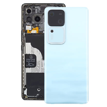 For vivo V30 Battery Back Cover with Camera Lens Cover(Blue) - Back Cover by buy2fix | Online Shopping UK | buy2fix