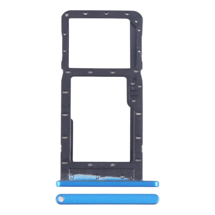 For Alcatel 1SE 2020 5030 SIM Card Tray + Micro SD Card Tray (Blue) - Card Tray by buy2fix | Online Shopping UK | buy2fix