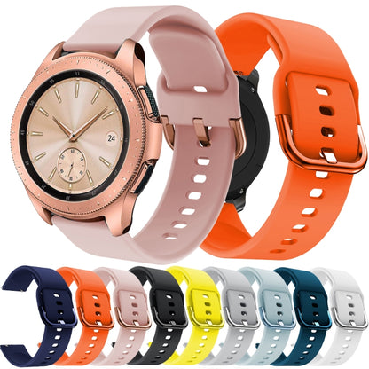 20mm For Huawei Watch GT2 42MM / Amazfit BipS 2 Youth Version Color Buckle Silicone Watch Band(Orange) - Watch Bands by buy2fix | Online Shopping UK | buy2fix