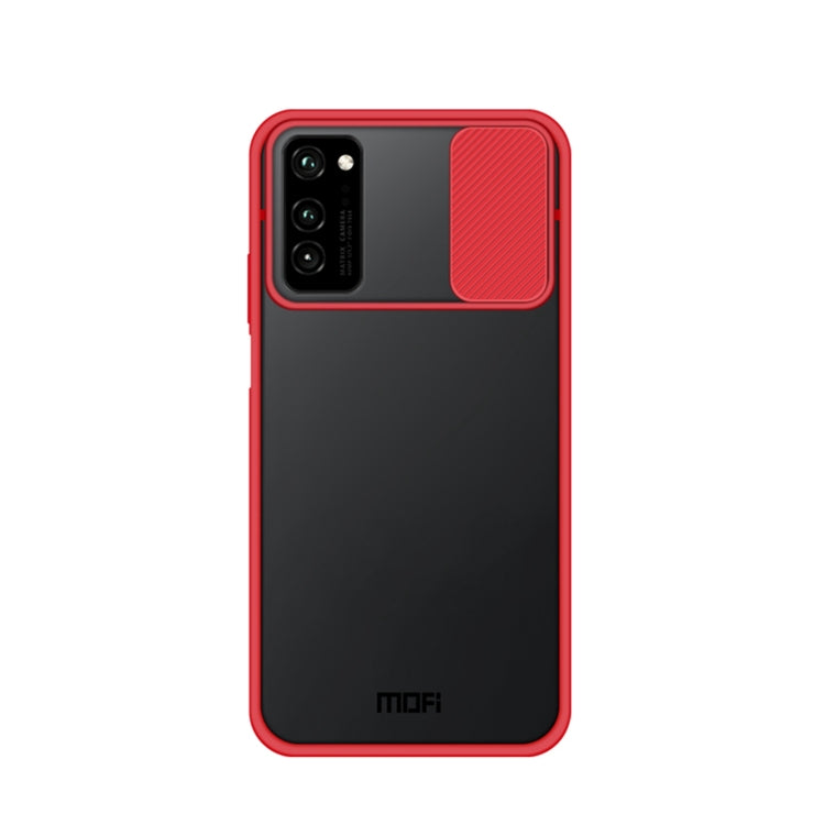 For Huawei HonorV30 MOFI Xing Dun Series PC + TPU Anti-peep Waterproof And Anti-drop All-inclusive Protective Shell, Translucent Frosted(Red) - Huawei Cases by MOFI | Online Shopping UK | buy2fix