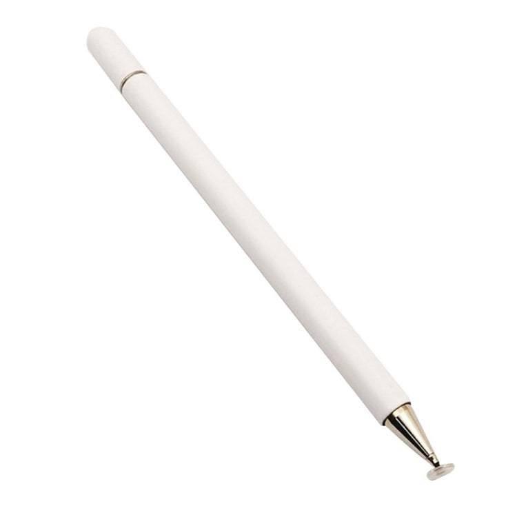 Imitation Porcelain 2 in 1 Mobile Phone Touch Screen Capacitive Pen for Apple / Huawei / Xiaomi / Samsung(White) - Pencil Accessories by buy2fix | Online Shopping UK | buy2fix