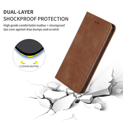 For OPPO Reno 2Z & Reno 2F Retro Skin Feel Business Magnetic Horizontal Flip Leather Case(Brown) - OPPO Cases by buy2fix | Online Shopping UK | buy2fix