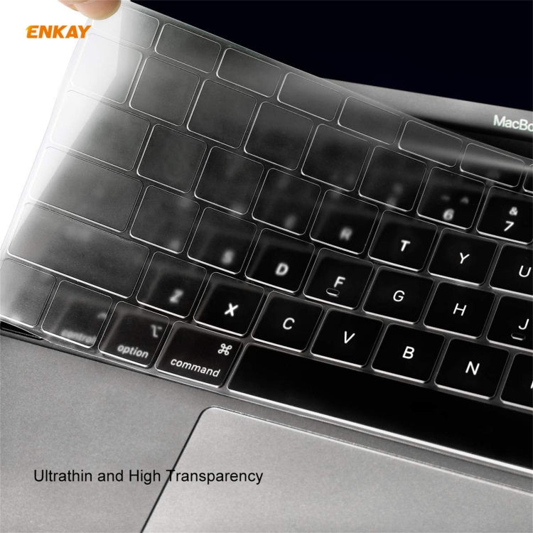 ENKAY 3 in 1 Matte Laptop Protective Case + US Version TPU Keyboard Film + Anti-dust Plugs Set for MacBook Pro 13.3 inch A1706 / A1989 / A2159 (with Touch Bar)(Light Blue) - MacBook Pro Cases by ENKAY | Online Shopping UK | buy2fix