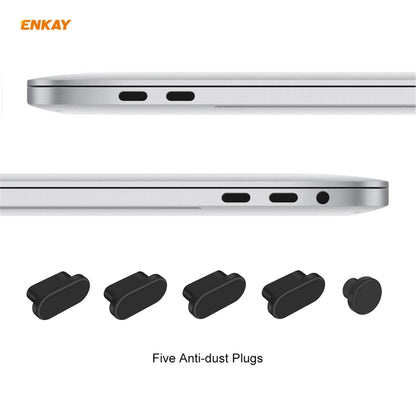 ENKAY 3 in 1 Matte Laptop Protective Case + EU Version TPU Keyboard Film + Anti-dust Plugs Set for MacBook Pro 13.3 inch A1706 / A1989 / A2159 (with Touch Bar)(Green) - MacBook Pro Cases by ENKAY | Online Shopping UK | buy2fix