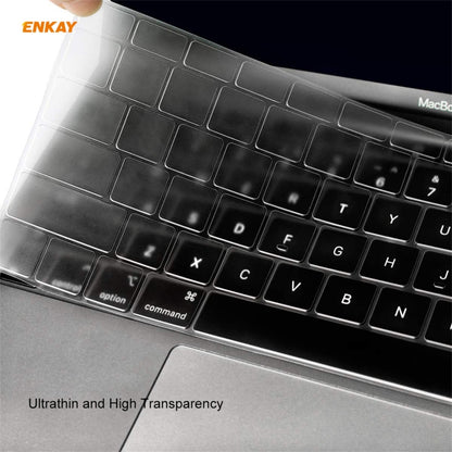 ENKAY 3 in 1 Matte Laptop Protective Case + EU Version TPU Keyboard Film + Anti-dust Plugs Set for MacBook Pro 13.3 inch A1708 (without Touch Bar)(Cyan) - MacBook Pro Cases by ENKAY | Online Shopping UK | buy2fix