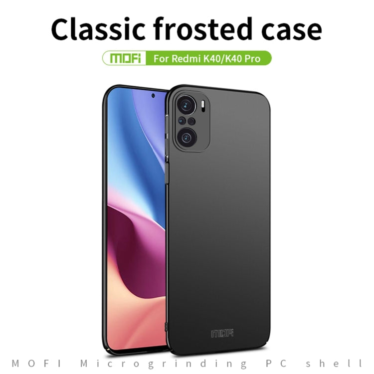 For Xiaomi Redmi K40 / K40 Pro MOFI Frosted PC Ultra-thin Hard Case(Red) - Xiaomi Cases by MOFI | Online Shopping UK | buy2fix